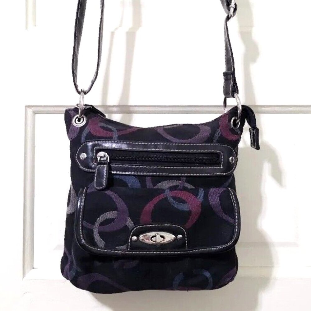 Target Small Black Purple Fuchsia Blue Tan Crossbody Shoulder Bag Purse Top Zip